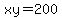 xy=200