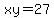 xy=27