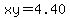 xy=4.40