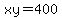 xy=400