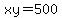 xy=500