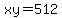 xy=512