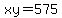 xy=575