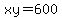 xy=600