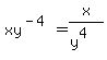 xy%5E%28-4%29=x%2F%28y%5E4%29