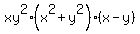 xy%5E2%28x%5E2%2By%5E2%29%28x-y%29