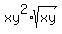 xy%5E2%2Asqrt%28xy%29