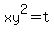 xy%5E2=t