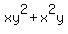 xy%5E2+%2B+x%5E2y