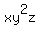 xy%5E2z