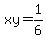 xy+=+1%2F6