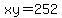 xy+=+252