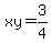 xy+=+3%2F4