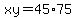 xy+=+45%2A75