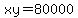 xy+=+80000
