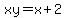 xy+=+x%2B2