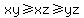 xy+%3E=+xz+%3E=+yz