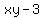 xy+-+3