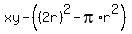 xy-%28%282r%29%5E2-pi%2Ar%5E2%29