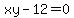xy-12+=+0