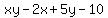 xy-2x%2B5y-10
