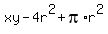 xy-4r%5E2%2Bpi%2Ar%5E2%29