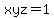 xyz+=+1