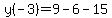 y%28-3%29=9-6-15