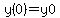 y%280%29=y0