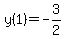 y%281%29+=+-3%2F2