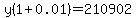 y%281%2B0.01%29=210902