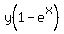 y%281-e%5Ex%29