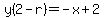 y%282-r%29=-x%2B2