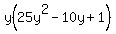 y%2825y%5E2-10y%2B1%29+
