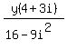 y%284%2B3i%29%2F%2816-9i%5E2%29
