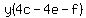 y%284c-4e-f%29