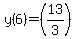 y%286%29=%2813%2F3%29