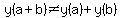 y%28a%2Bb%29%3C%3Ey%28a%29%2By%28b%29