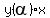 y%28alpha%29x