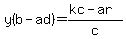y%28b-ad%29=%28kc-ar%29%2Fc