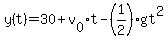 y%28t%29=30%2Bv%5B0%5D%2At-%281%2F2%29gt%5E2