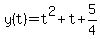 y%28t%29=t%5E2%2Bt%2B5%2F4