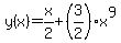 y%28x%29=+x%2F2%2B%283%2F2%29x%5E9