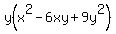 y%28x%5E2-6xy%2B9y%5E2%29