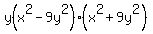 \"y%28x%5E2-9y%5E2%29%28x%5E2%2B9y%5E2%29\"