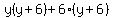 y%28y%2B6%29%2B6%28y%2B6%29