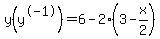 y%28y%5E-1%29+=+6-2%283-x%2F2%29