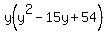 y%28y%5E2-15y%2B54%29