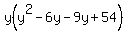 y%28y%5E2-6y-9y%2B54%29
