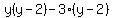 y%28y-2%29-3%28y-2%29
